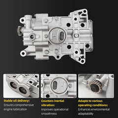 Oil Pump Balance Shaft Assembly Compatible with Hyundai Sonata Kia Optima Sportage 2009-2018 Santa Fe Sport 2013-2018 Replaces# 233002G410 23300-2G410 233002G400 23300-2G400