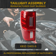 Tail Light Assembly Rear Lamp LED Type w/Blind Spot (Module NOT Included) Compatible with 2019-2023 Ford Ranger Left Driver Side Replace KB3Z-13405-G