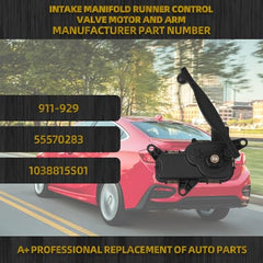 911-929 Intake Manifold Runner Control Valve Motor and Arm Compatible with Chevrolet Cruze 2011-2015, Cruze Limited 2016, Sonic 2012-2018, Replaces# 55570283, 1038815S01
