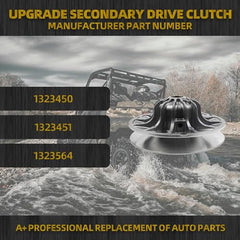 1323450 Upgrade Secondary Drive Clutch Compatible with 2018-2020 Polaris Ranger 1000 XP Single & Crew Cab Replace# 1323451 1323564