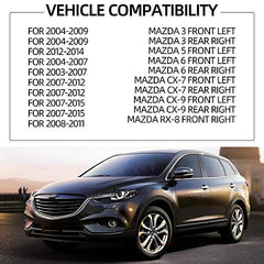 Front Left Window Lift Motor Compatible with Mazda 3 2004-2009 Mazda 6 2003-2008 Mazda CX7 2007-2012 Mazda CX9 2007-2015 Mazda RX8 2008-2011 GJ6A5958XF G22C5958XC D6515958XB 742-801