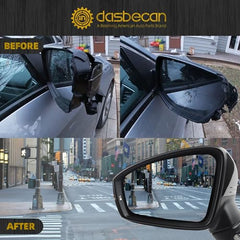 Left Driver Side Mirror Compatible with 2018-2023 Volkswagen Tiguan Gloss Black Door Mirror with Power Heated Glass, Manual Folding, Turn Singal, Blind Spot Replace# VW1320179(8 pins)