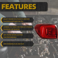 Tail Light Assembly Rear Lamp LED Type Brake Light Compatible with 2017 2018 2019 GMC Acadia Left Driver Side Replace 84709444 84108397 GM2804126