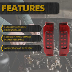 2Pcs UTV Tail Light Assembly Red LED Taillight Rear Brake Stop Light Running Light Compatible with Polaris Ranger 570 Full Size XP 900 RGR GENERAL 1000 Rear Tail Light 2013-2019 2412774