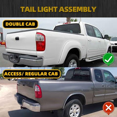 Passenger Tail Light Compatible with 2004-2006 Toyota Tundra Double Cab Rear Lamp Outer Right Side Taillight Replaces# TO2801153
