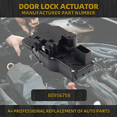 Front Left Driver Side Door Lock Actuator Compatible with C6 Chevrolet Corvette 2005-2013 Cadillac XLR 2004-2009 Replaces 88956758