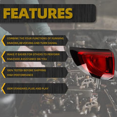 Tail Light Assembly LED Compatible With 2017-2020 Chrysler Pacifica Rear Lamp Left Driver Side 68229027AF CH2804112C