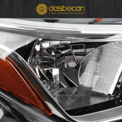Halogen Headlight Compatible With Nissan Versa 2020-2022 Right Passenger Side Chrome Housing Headlight Assembly Replaces# NI2503273