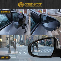 Left Driver Side Mirror Compatible with 2016-2018 Hyundai Tucson Gloss Black Door Mirror with Power Heated Glass, Manual Folding Replace# 87610D3410 HY1320246(5 pins)