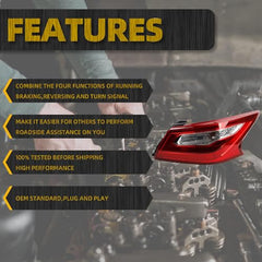 Tail Light Assembly Compatible with 2016 2017 2018 Nissan Altima Rear lamp Left Driver Side 265559HS0A NI2804106