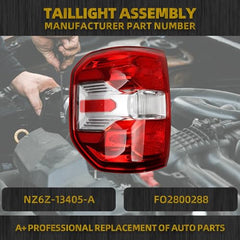 Tail Light Assembly Halogen Compatible With 2022 2023 2024 Ford Maverick XL XLT Taillight Rear Lamp Left Driver Side NZ6Z-13405-A