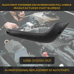 Right Passenger Side Interior Door Pull Handle Replacement Compatible with Ford Fiesta 2011-2019 Only Fit for Power Window Relaces# D2BB-5420183-1A31 Black