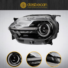 Full LED Front Headlight Compatible with Ford Bronco Sport 2021-2024 OE# Replacement FO2502413 M1PZ13008C M1PZ13008K M1PZ13008N LH Bumper Lights Driver Side