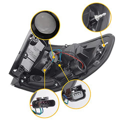 Left Tail Light Assembly Compatible with GMC Acadia Denali SLE SLT 2013-2016 / Acadia Limited Base 2017 Driver Side Taillight Replace# 84051375-PFM