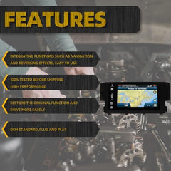 7' Touch Screen with LCD,Navigation Radio Assembly Compatible with 2016 2017 2018 Honda Civic Replace# 39710-TBA-A11