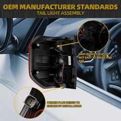 Tail Light Assembly Halogen Compatible With 2022 2023 2024 Ford Maverick XL XLT Taillight Rear Lamp Left Driver Side NZ6Z-13405-A