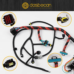 Engine Wiring Harness w/o Calif Compatible with Ford F250 F350 F450 F550 Super Duty Excursion V8 7.3L Diesel Engine 2002 2003 Replaces F81Z-12B637-FA