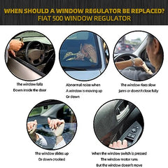 Front Left Driver Side Power Window Regulator Compatible with Kia Optima 2014 2015 2.0L 2.4L Replaces 82471-2T510 82471-4C500 Without Motor