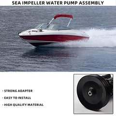 Raw Sea Water Impeller Pump 46-807151A9 Compatible with Mercruiser Bravo 4.3L 5.0L 5.7L 6.2L 7.4L 8.2L with Serpentine Belt Pulley Sterndrive Engine 46-807151 A9 46-72774A86
