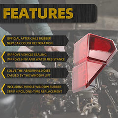 UTV Ranger LED Tail Lights Compatible with Polaris Ranger 1000 XP/Crew 2018 2019 2020 2022 Rear Brake Stop Running Lamps OEM 2413766 2413767 Pair Red