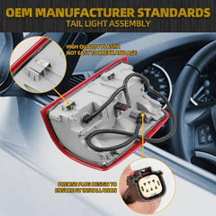 Tail Light Assembly Rear Lamp LED Type Compatible with 2016-2018 Chevy/Chevrolet Silverado 1500 Left Driver Side GM2800294 84288718