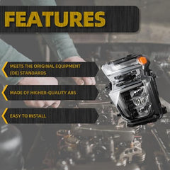 Full LED Headlight Assembly Left Driver Headlamp Compatible With Chevy Silverado 2500HD 3500HD 2020 2021 2022 2023 Replace# GM2502505 84738618