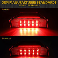 2Pcs UTV Tail Light Assembly Red LED Taillight Rear Brake Stop Light Running Light Compatible with Polaris Ranger 570 Full Size XP 900 RGR GENERAL 1000 Rear Tail Light 2013-2019 2412774