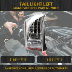Rear Left Tail Light Assembly Compatible with Toyota Prius 2010 2011 Driver Side Tail lamp Replaces# 81561-47111 8156147111