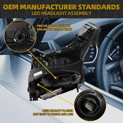 Headlight Assembly LED Compatible With 2015-2020 Cadillac Escalade/ESV Headlamp Replace 84216044 Left Driver side