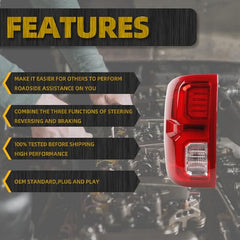 Tail Light Assembly Rear Lamp LED Type Compatible with 2016-2018 Chevy/Chevrolet Silverado 1500 Left Driver Side GM2800294 84288718