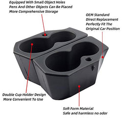 2PCS Car Door Cup Holder Compatible with 2009-2020 Dodge Ram 1500 2500 3500 4500 5500 Front Driver Passenger Foam Holder Replaces # 5NN24XXXAA 1LD23XXXAA