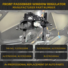 Front Passenger Right Side Power Window Regulator with 8-Pin Motor Compatible with Ford Expedition Lincoln Navigator 2007-2017 Replaces 748-543