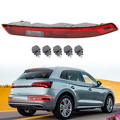 Rear Bumper Reflectors Light Stop Brake Tail Lights Compatible with Audi Q5 2017 2018 80A945070A (Right Passenger Side)