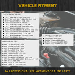 90K-38158C Serpentine Belt Drive Tensioner Pulley Component Kit Compatible with Chevy Silverado Avalanche Suburban Express Tahoe GMC Savana Sierra Yukon Cadillac Escalade 2003-2007