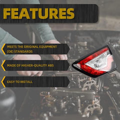 Inner Tail Light Rear Lamp Assembly Compatible with Chevy Traverse 2013-2017 Right Passenger Side Replace 20956906 GM2803108 RH