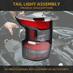 Left Driver Side Tail Light Assembly Rear Lamp Compatible with 2022 2023 2024 Nissan Frontier