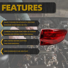 LED Tail light Compatible with 2014-2020 Acura MDX Taillight Rear Lamp Right Passenger Side Replace# 33500TZ5A02 AC2805103