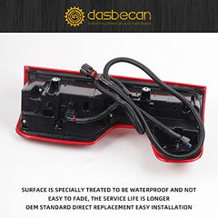 LED Tail Light Assembly Compatible With Chevy Silverado 1500 2019-2022 Replaces# 84678150 Left Driver Side Rear Lamps (w/Bulbs & Harness)