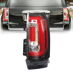 Right Passenger side Tail Light Assembly LED Compatible with 2015-2020 GMC Yukon and Yukon XL