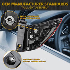 Tail Light Assembly LED Compatible With 2016-2018 Honda Pilot 2022-2024 Honda Passport Rear Lamp Right Passenger Side 33500TG7A01