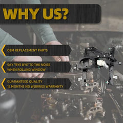 Front Passenger Right Side Power Window Regulator with 8-Pin Motor Compatible with Ford Expedition Lincoln Navigator 2007-2017 Replaces 748-543