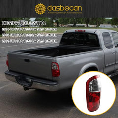 Driver Tail Light Assembly Compatible with 2004-2006 toyota tundra Rear Lamp Outer Left Side W/o Bulbs Rear Taillight Replaces# TO2800153 815600C040