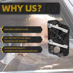 Front Left Driver Side Power Window Regulator with Panel Compatible with Hyundai Sonata 2011 2012 2013 2014 Sedan Replaces 752-928 82471-3Q000 Without Motor