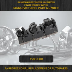 15883318 Driver Side Power Window Switch Compatible with 2003-2007 Chevrolet Siverado GMC Sierra Vehicle Models Replace# 920-023
