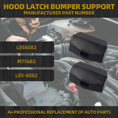 Hood Latch Bumper Support Compatible with Peterbilt 579 Kenworth T680 T880 OE# L85-6082 M75682 L856082 Hood Latch Bumper Support 2PCS