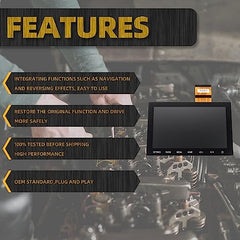 8" Touch Digitizer LCD Screen Radio Compatible with 2020 2021 2022 Mitsubishi Outlander Replaces 8740A103 8740A098