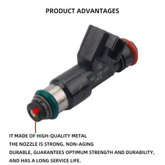 8 Pcs Fuel Injectors Nozzle 12594512 Compatible with 2007 2008 2009 GMC Yukon Sierra 1500 Chevy Tahoe Avalanche Silverado 1500 5.3L 6.0L V8 FLEX/GAS Replaces# 217-2436