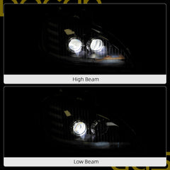 Dasbecan LED Headlight Assembly Compatible with Freightliner Columbia 96-17
