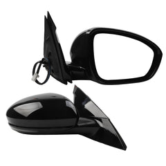 Passenger Side Mirror Compatible with 2019-2023 Nissan Altima Heated Turn Signal Manual Fold Power Adjustment Right Door Mirror 6PINS Black Replaces#963016CA0B NI1321312