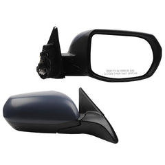 Right Passenger Side Mirror Compatible with 2017-2022 Honda HRV LX with Power Glass, Manual Folding, Paintable Cover, Non-Heated Replace# HO1321285 76208T7W305(3Pins)
